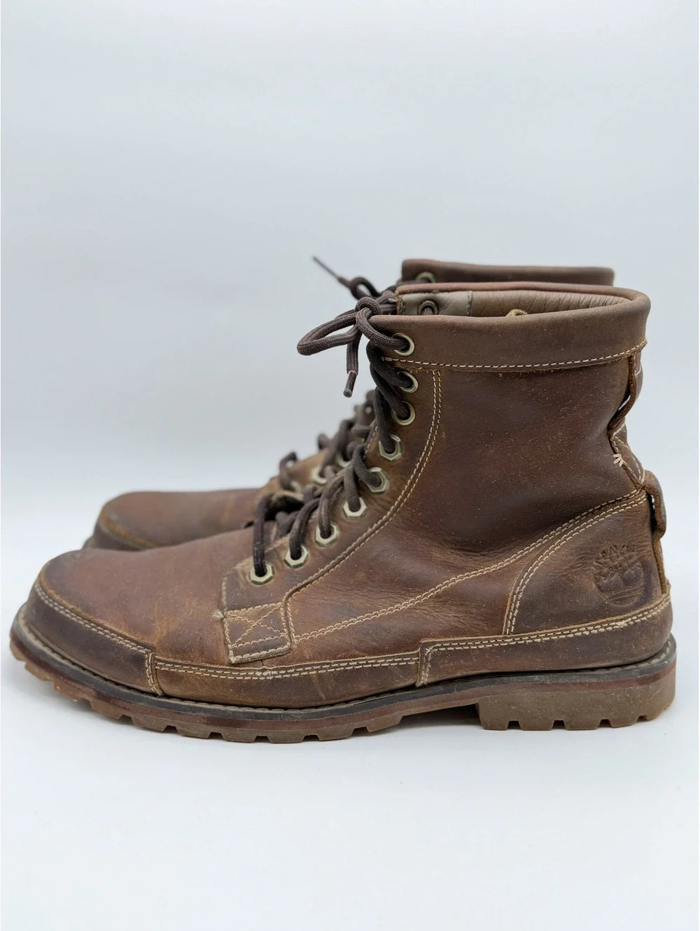 Timberland Earthkeepers Original 6-Inch Men's Brown Leather Boots, Size 9